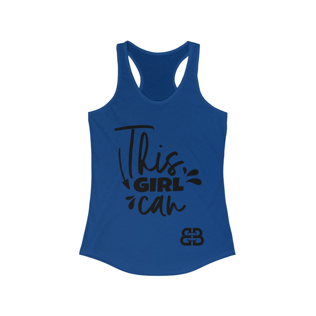Women's This Girl Can Battle Box Racerback Tank -2A
