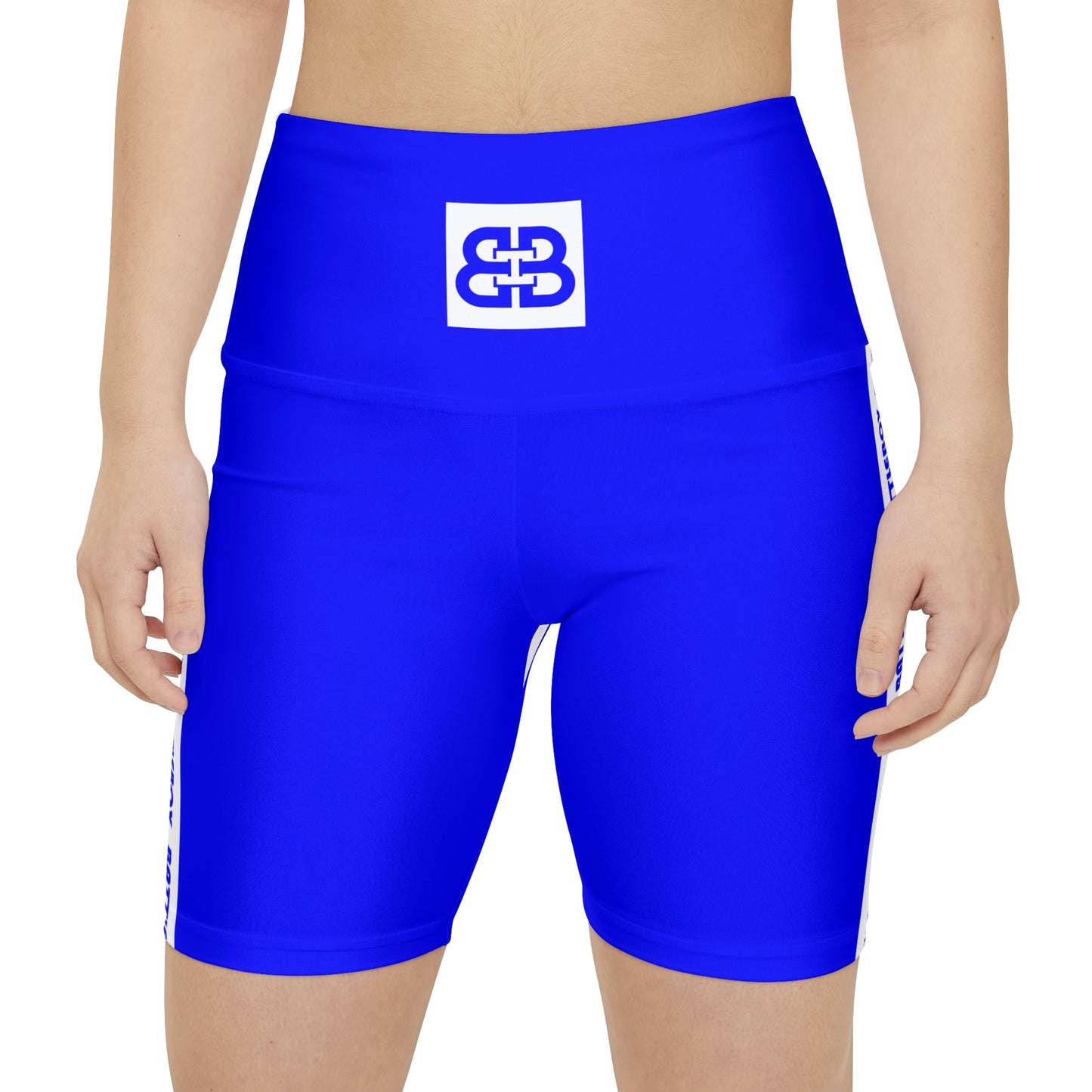 Battle Box Blue Women's Workout Shorts-T1