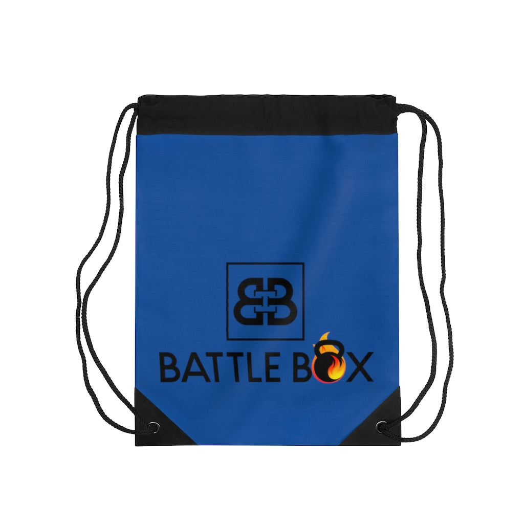 Battle Box Navy Drawstring Bag