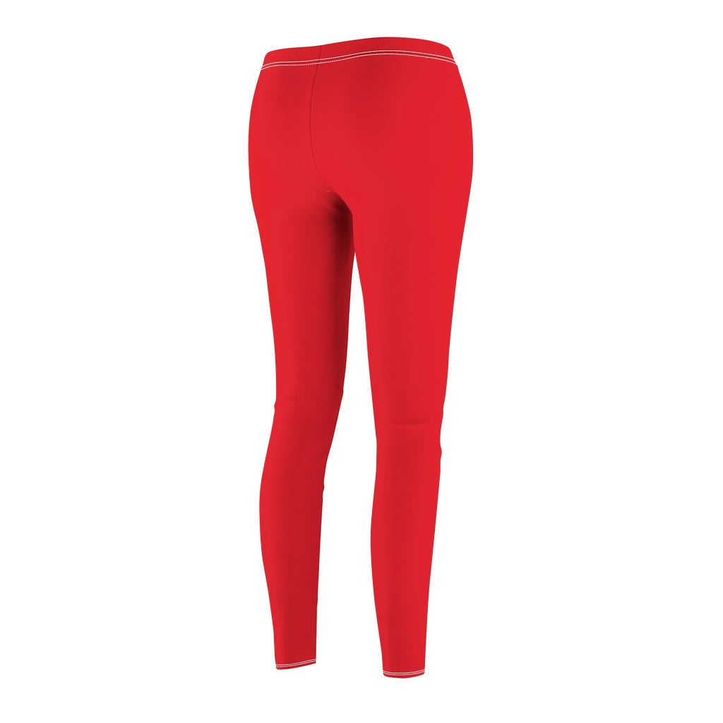 Battle Box Women's Red Casual Leggings