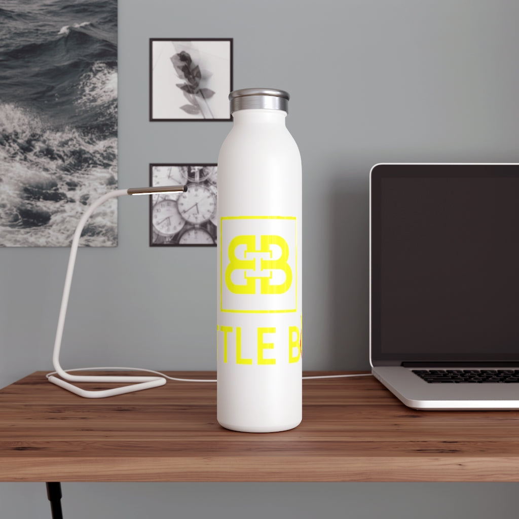 Battle Box Slim 20 Yellow Logo Water Bottle