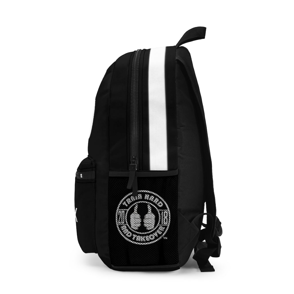 Battle Box Gym Fitness Black Train Hard Backpack