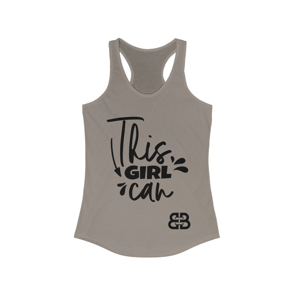 Women's This Girl Can Battle Box Racerback Tank -2A
