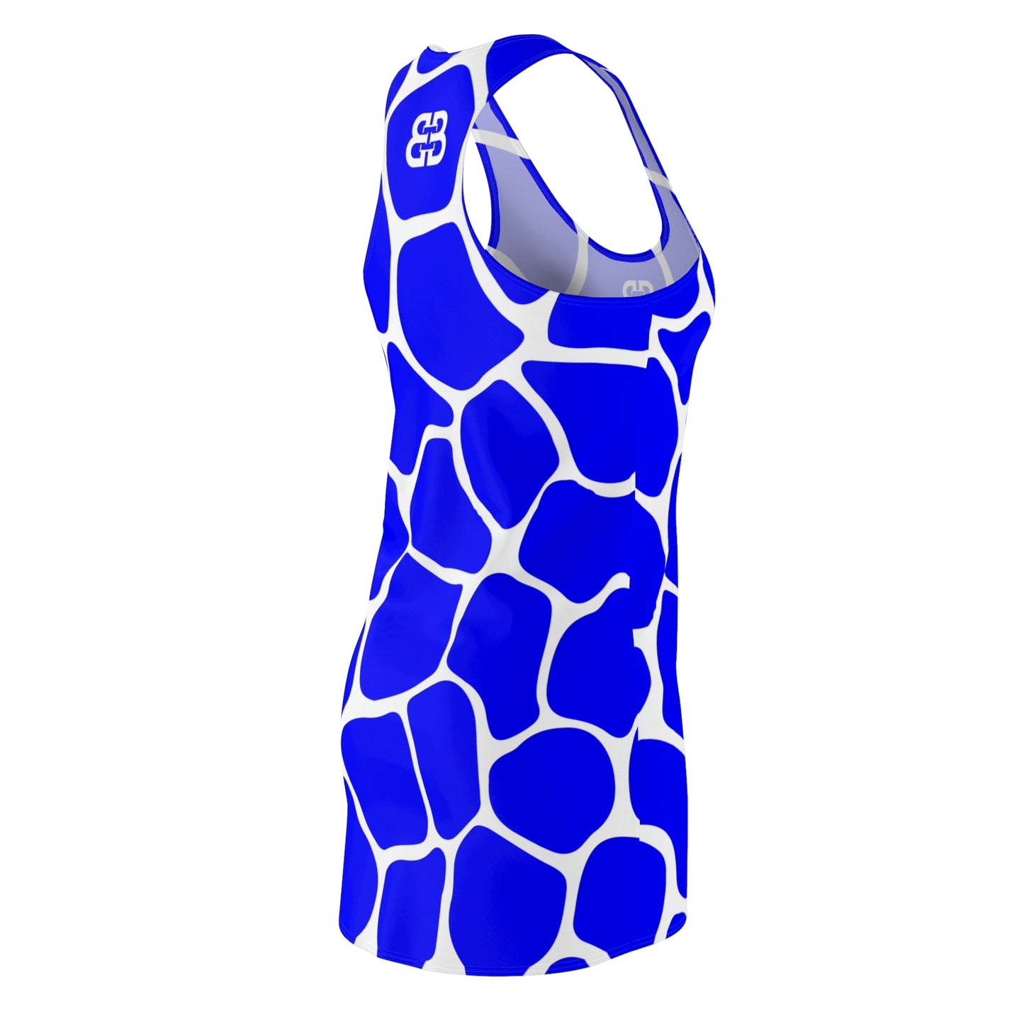 Battle Box Blue White Cobble Tunic Racerback Top-CB
