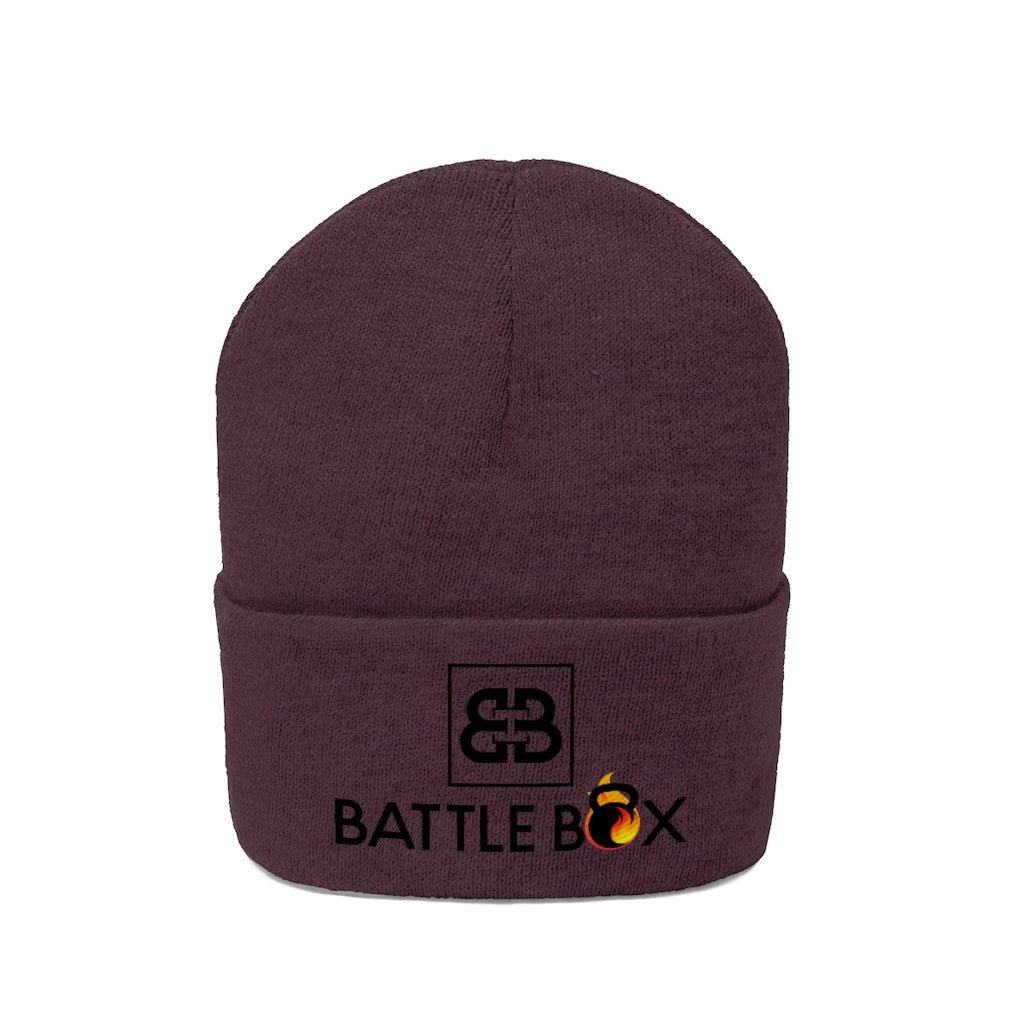 Battle Box [BB] Black Logo Unisex Knit Beanie