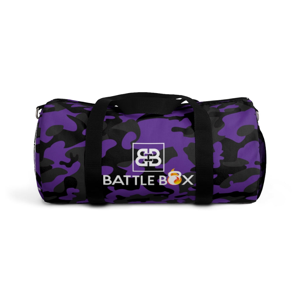 Battle Box Camo Purple Gym Duffel Bag -1A