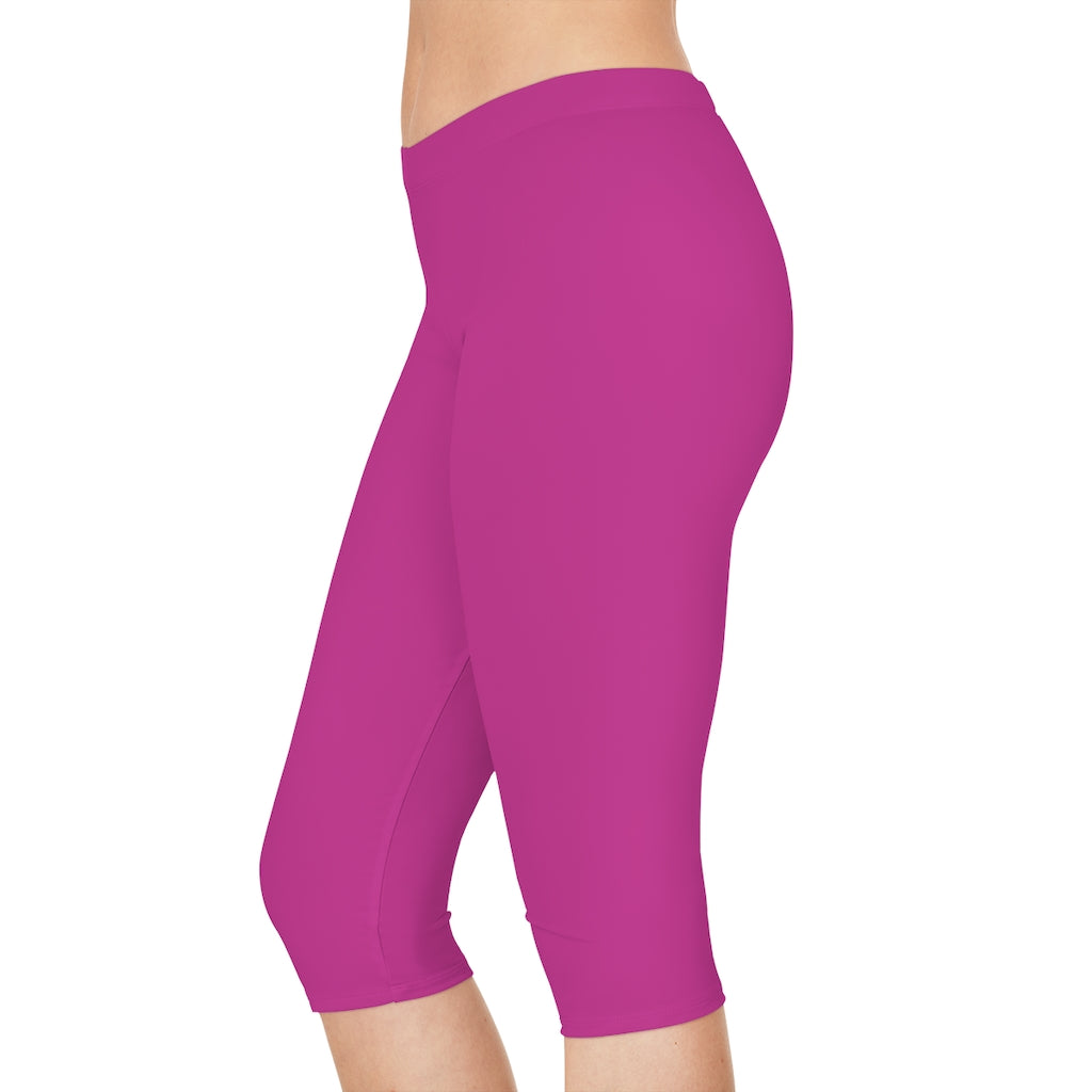 Battle Box [BB] Women's Pink Capri Leggings