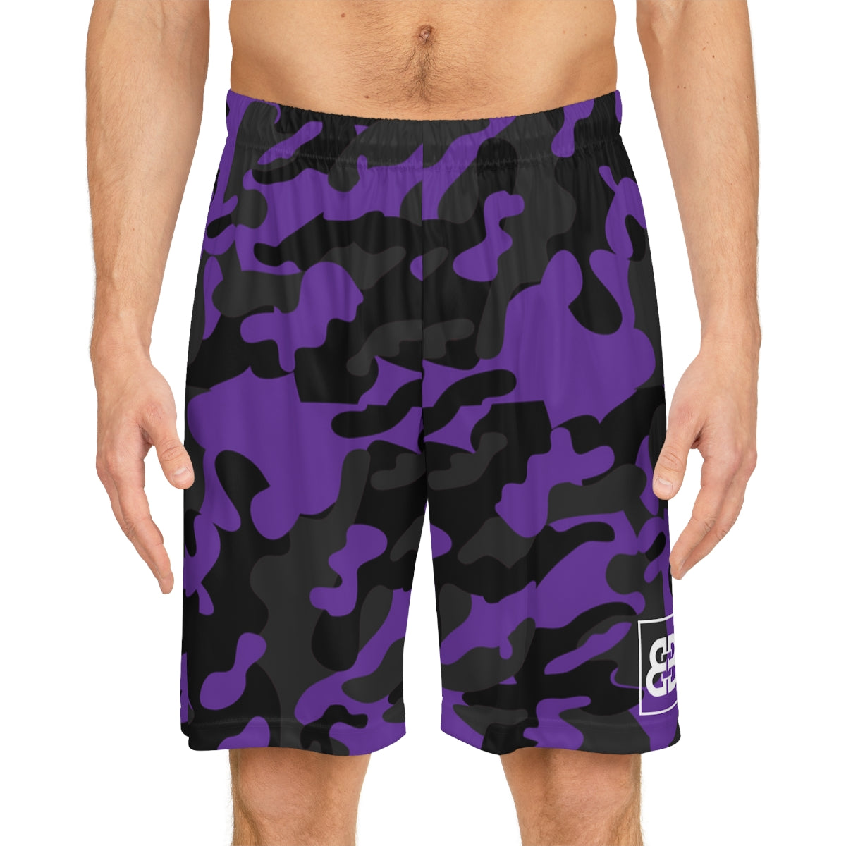 Battle Box BB Purple Camo Basketball Shorts