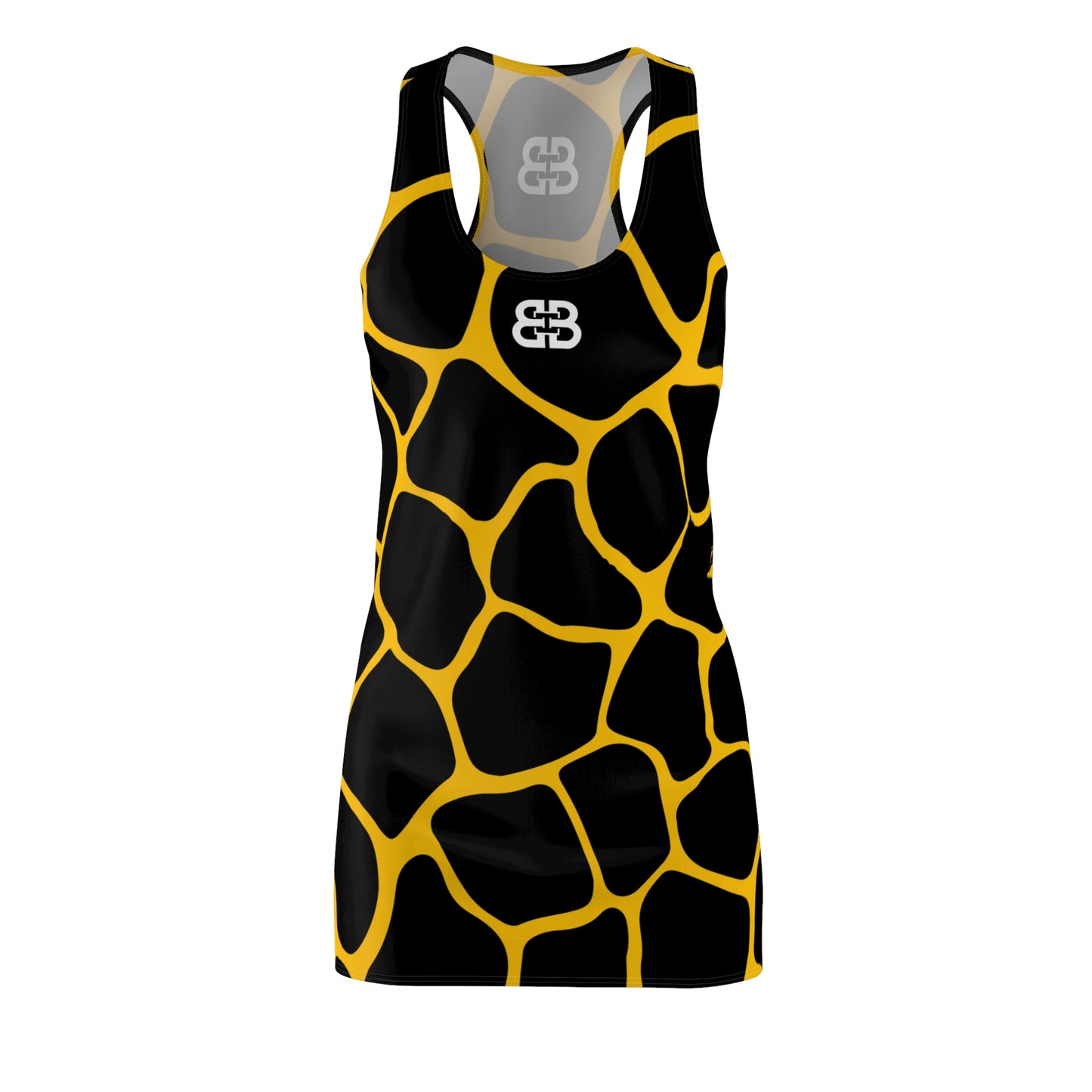 Battle Box Black Yellow Cobble Tunic Racerback Top-CB