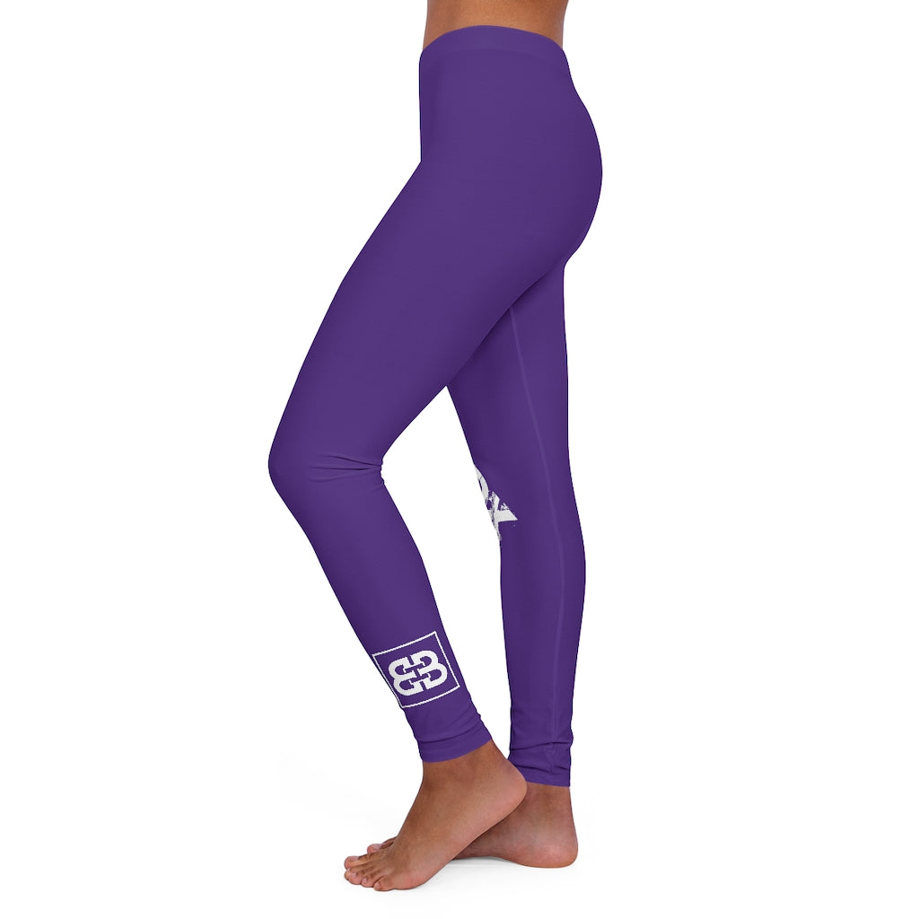 Battle Box Purple Spandex Leggings -1A