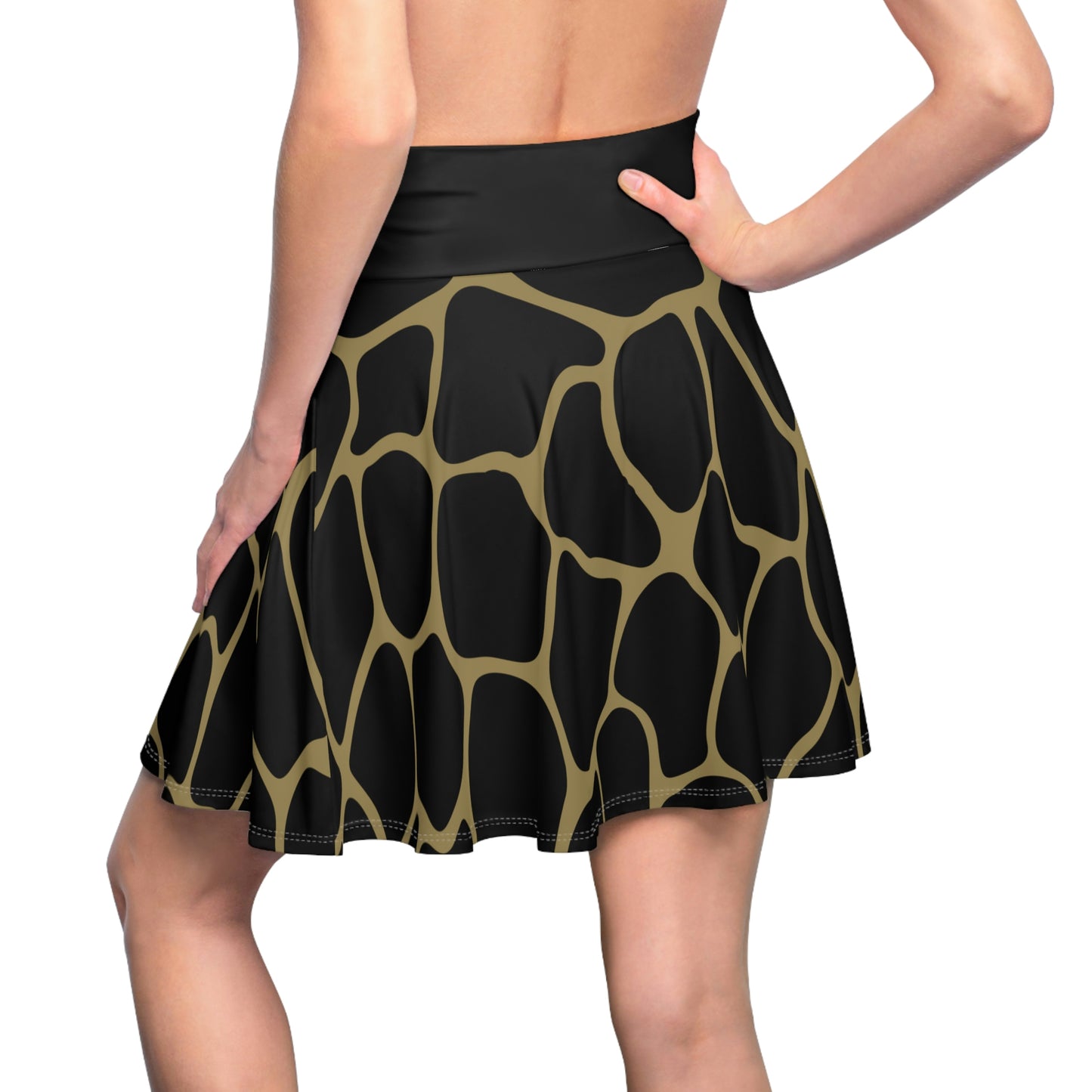Battle Box High Waist Women's Skater Skirt-HW
