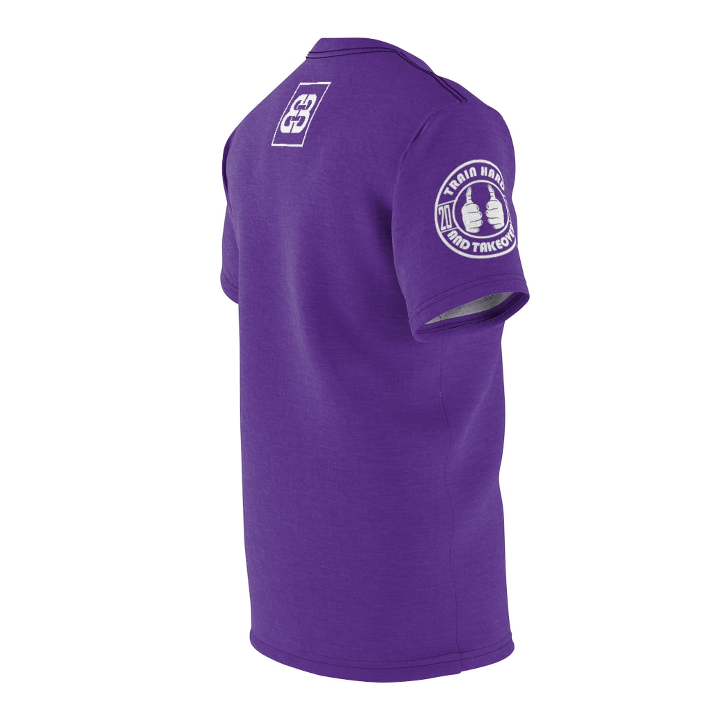 Battle Box Unisex Triple Print Purple T-Shirt