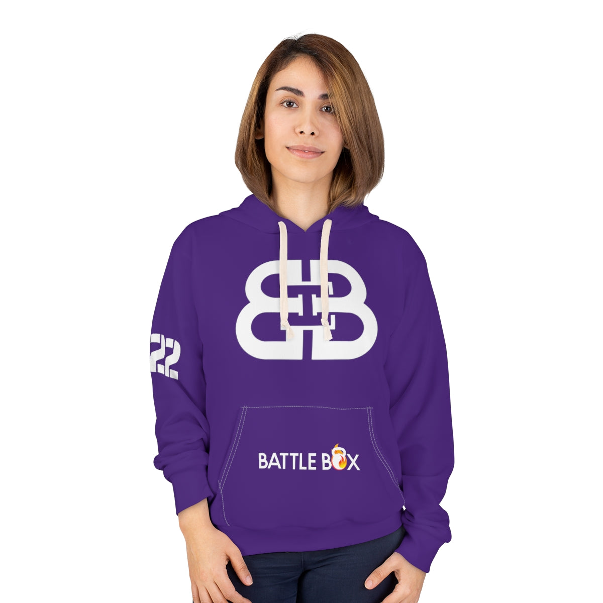 Battle Box Purple Unisex Pullover Hoodie