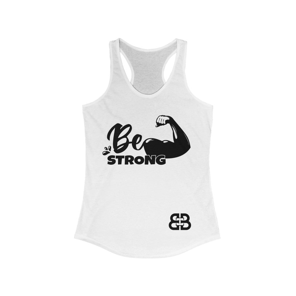 Women's Be Strong Battle Box Racerback Tank -2A