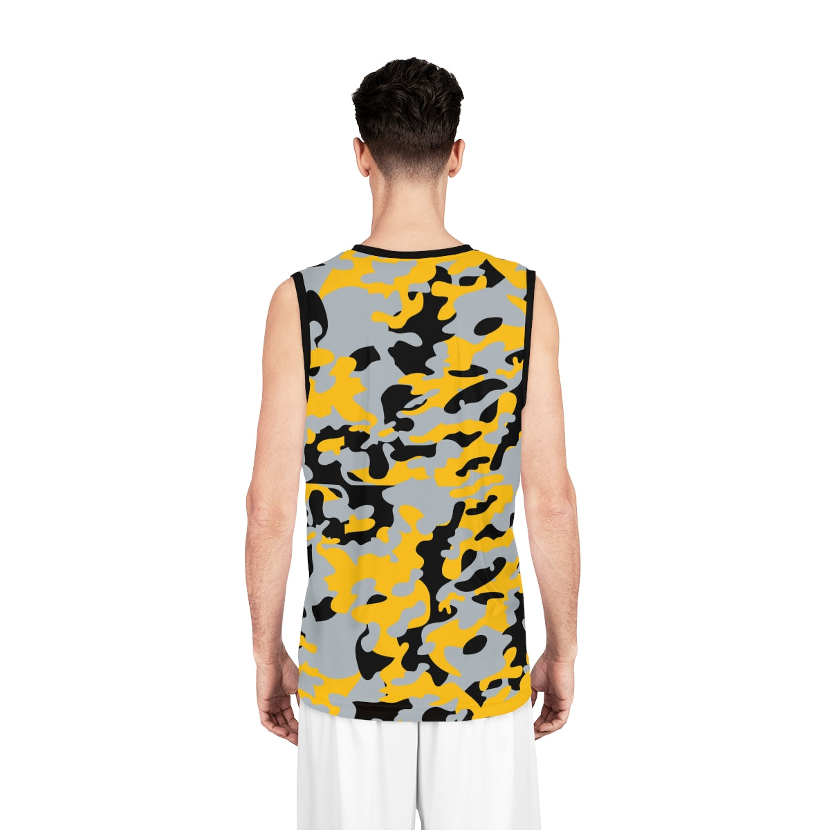 Battle Box Black Yellow Basketball Jersey