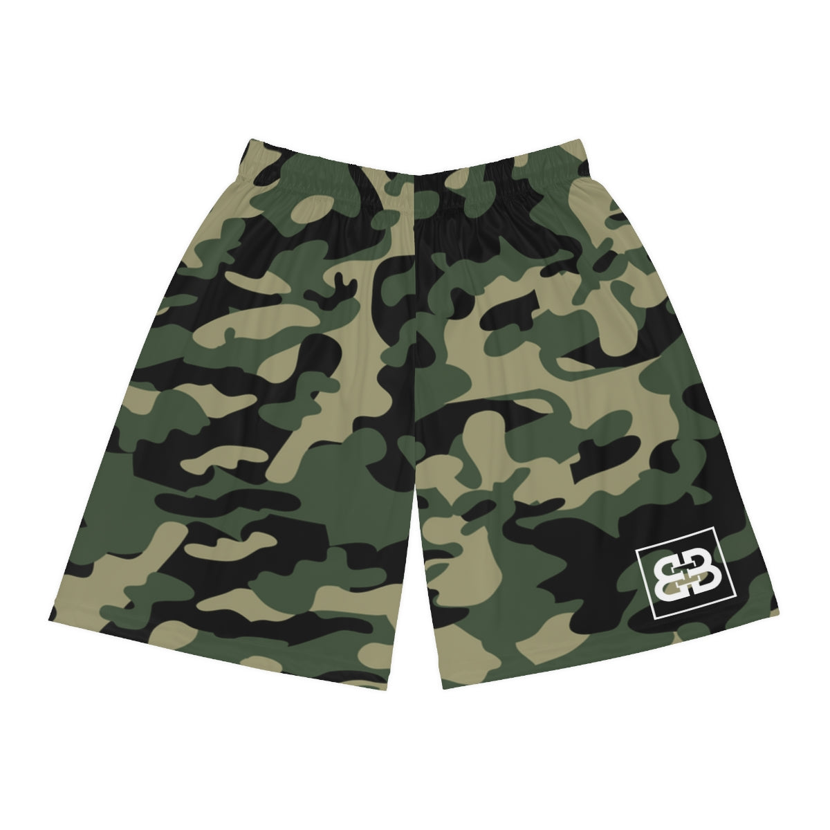 Battle Box BB Green Camo Basketball Shorts