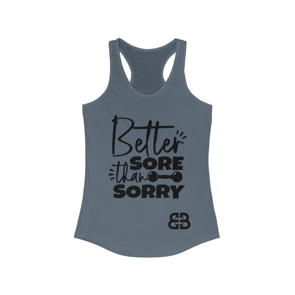 Women's Sore Than Sorry Battle Box Racerback Tank -2A