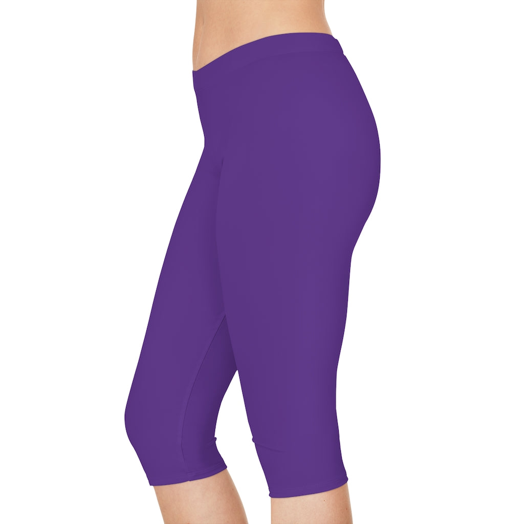 Battle Box [BB] Women's Purple Capri Leggings