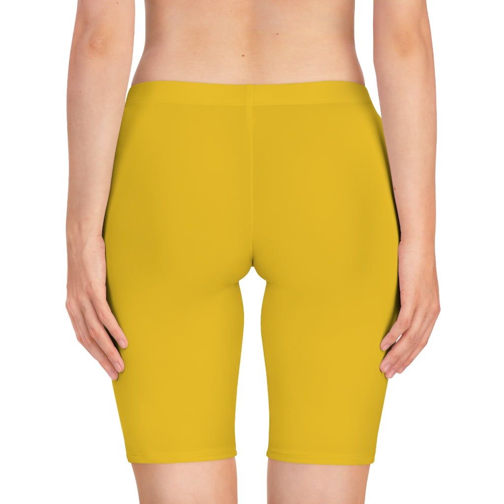 Battle Box Women's Yellow Bike Shorts