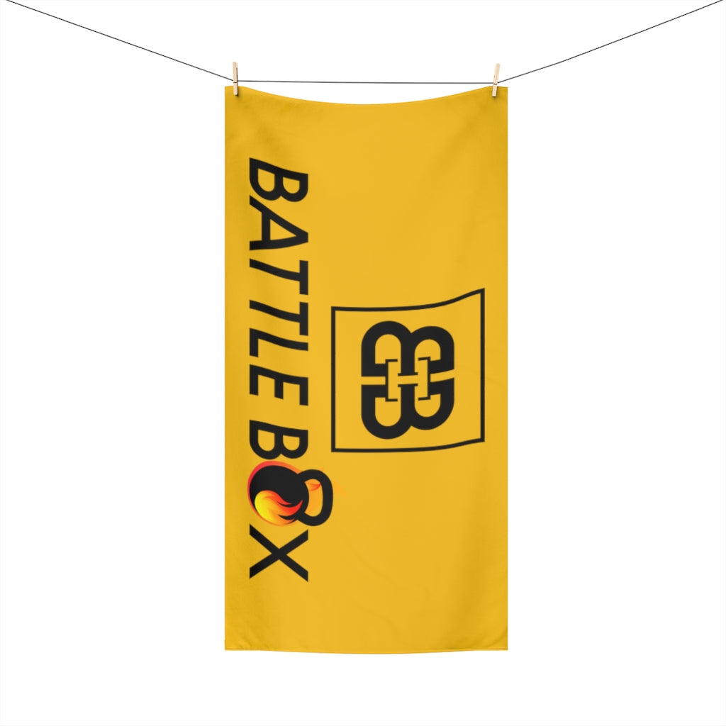 Yellow Battle Box Gym Towel