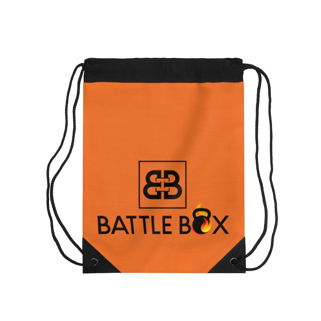 Battle Box Orange Drawstring Bag