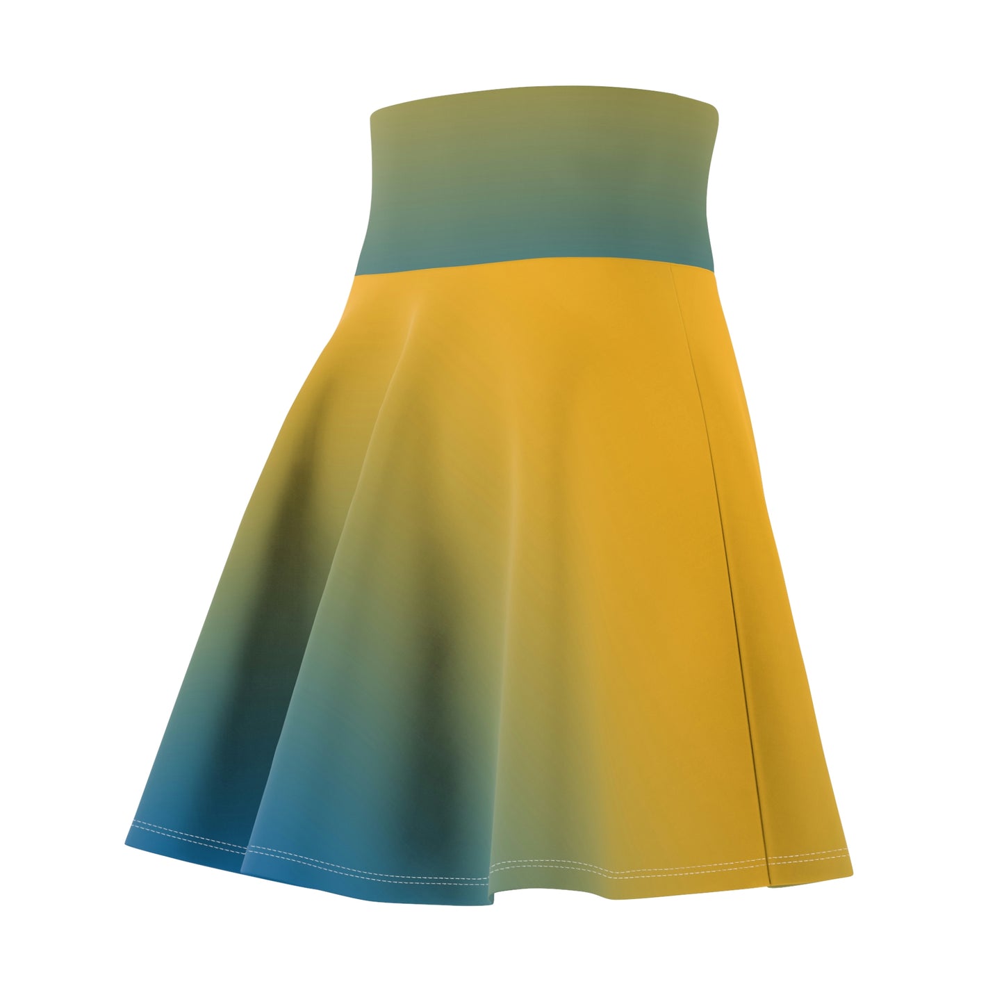 Battle Box High Waist Swirl Women's Skater Skirt-HW