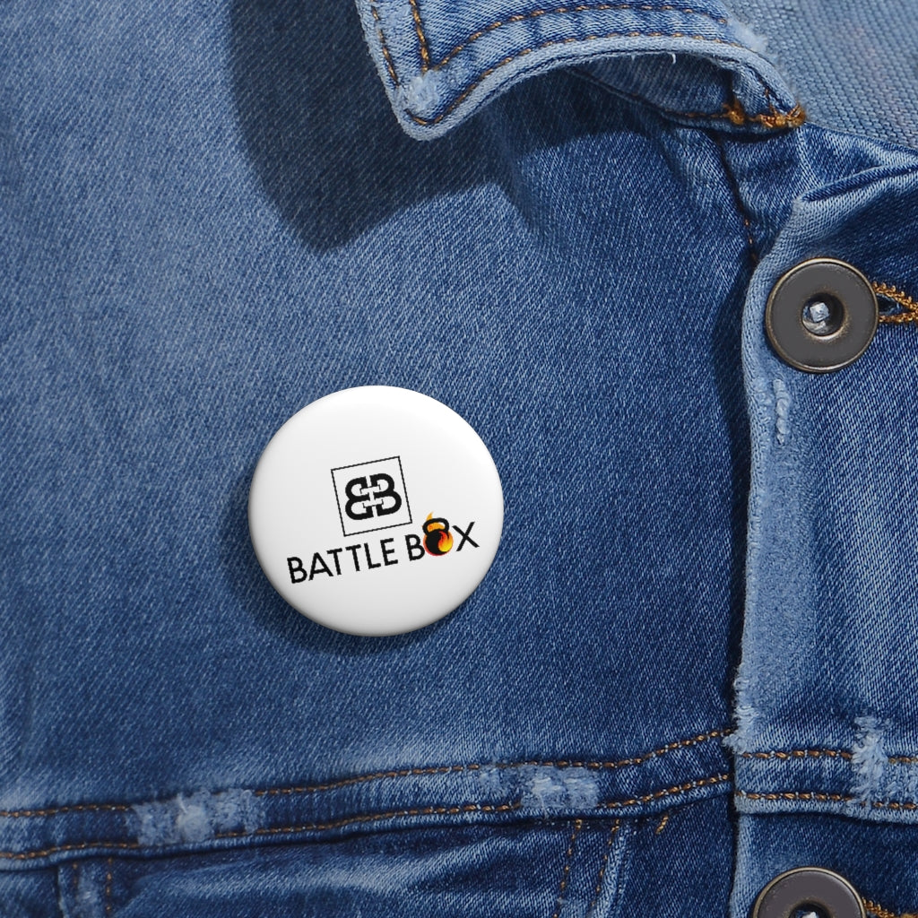 Yellow Battle Box Pin Button