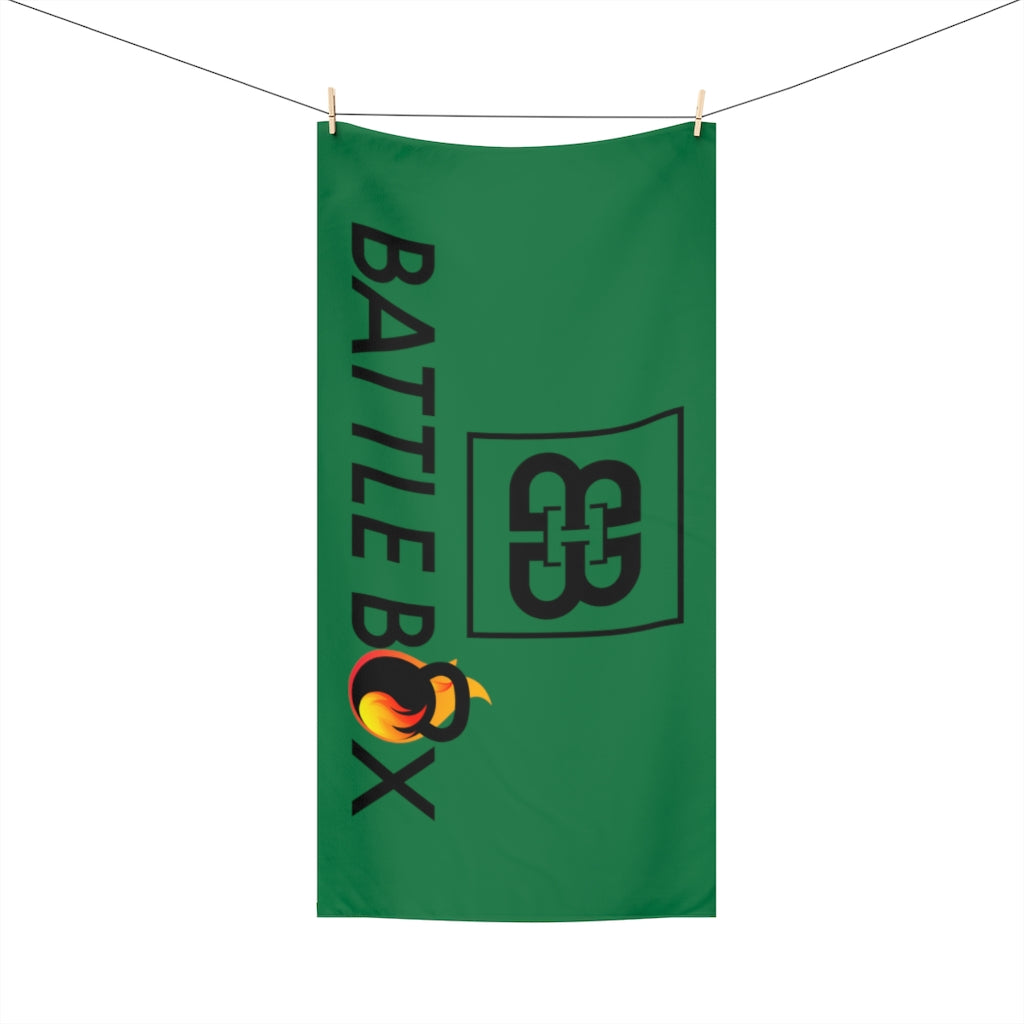 Green Battle Box Gym Towel