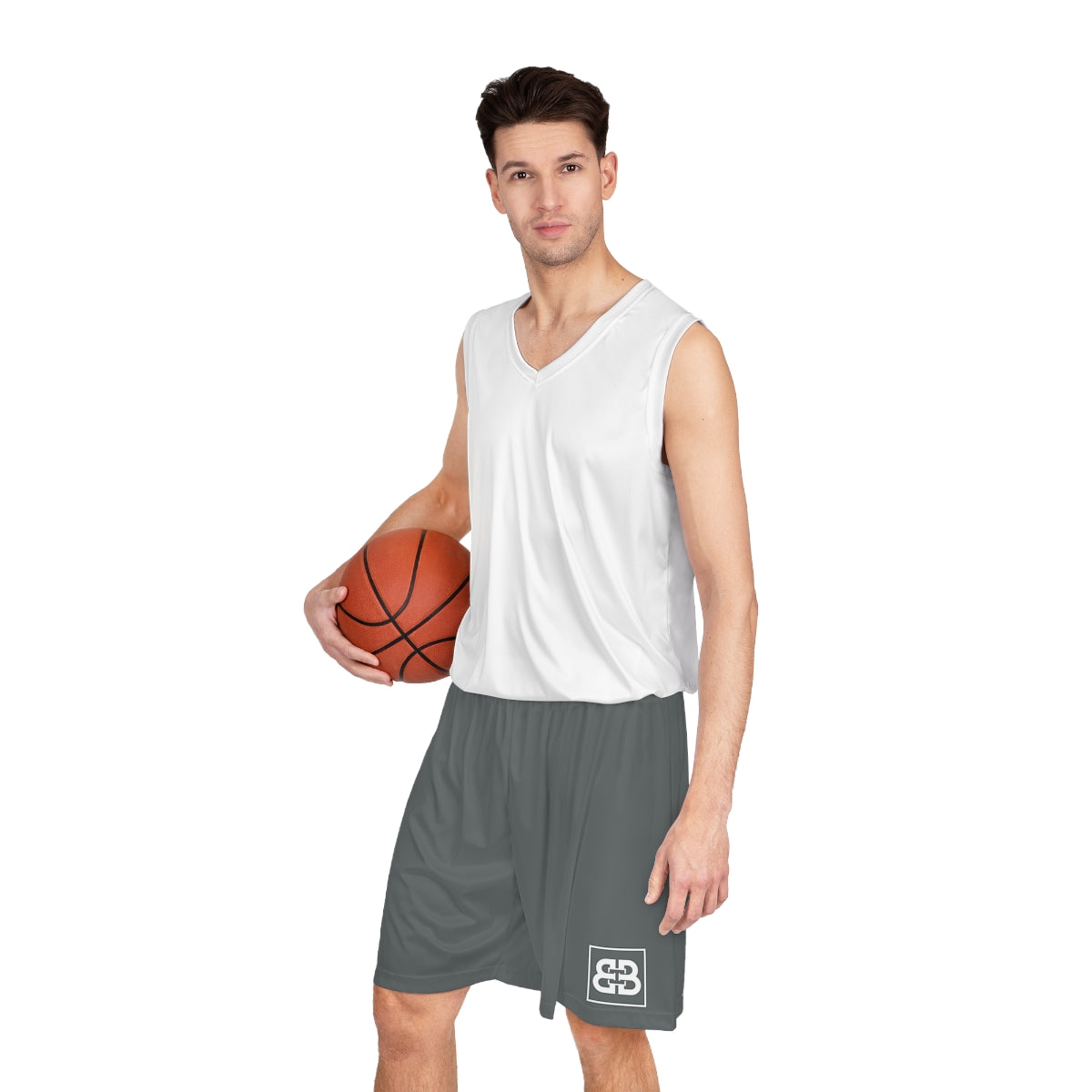 Battle Box BB Gray Basketball Shorts